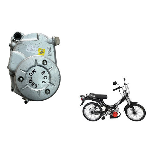 Tampa Embreagem Mobilete Bikelete 75cc. Original Usado Prateado