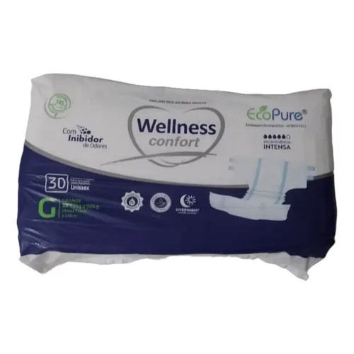 Fralda Geriatrica Wellness Confort Tamanho G 30 Un Grande