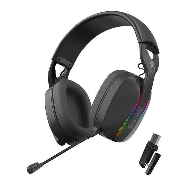 Headset Gamer Marvo Pulz 70W, RGB, Drivers 40mm, Tri-Mode, Preto, HG9086W-BK