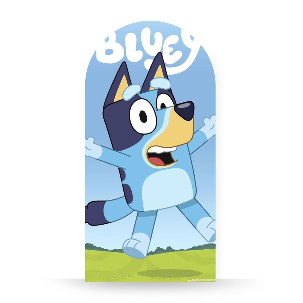 Painel Romano Bluey Luxo Decoração Festa Infantil Tema Animado Moderna