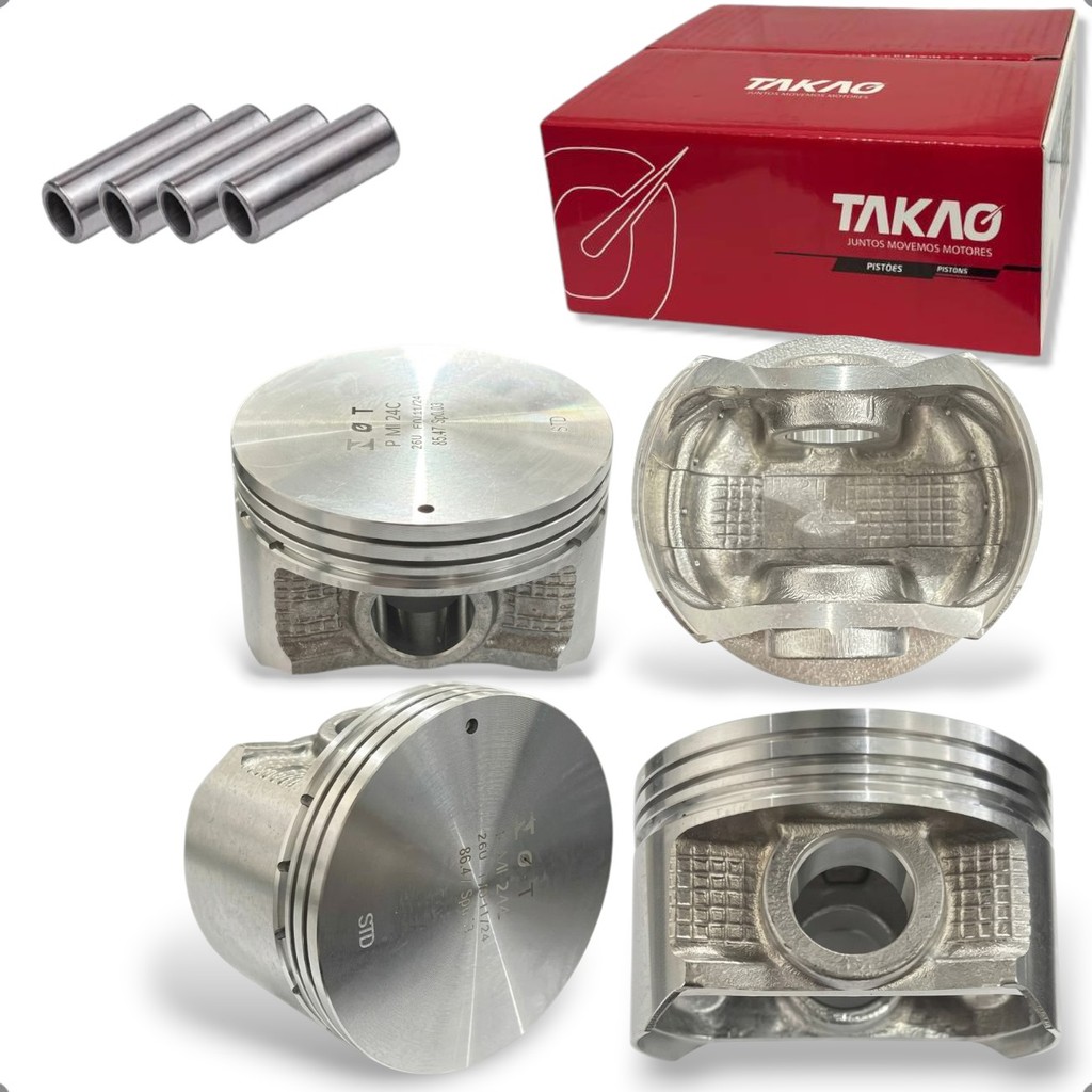 Jogo Pistao Do Motor Mitsubishi L200 Triton Airtreck 2.4 16V 4G64 2003 A 2018