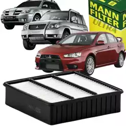 Filtro Ar Mitsubishi Pajero TR4 2.0 / Lancer 2.0 / Airtrek 2.0 2.4 / Io 1.8 (Mann-Filter C2136/1)