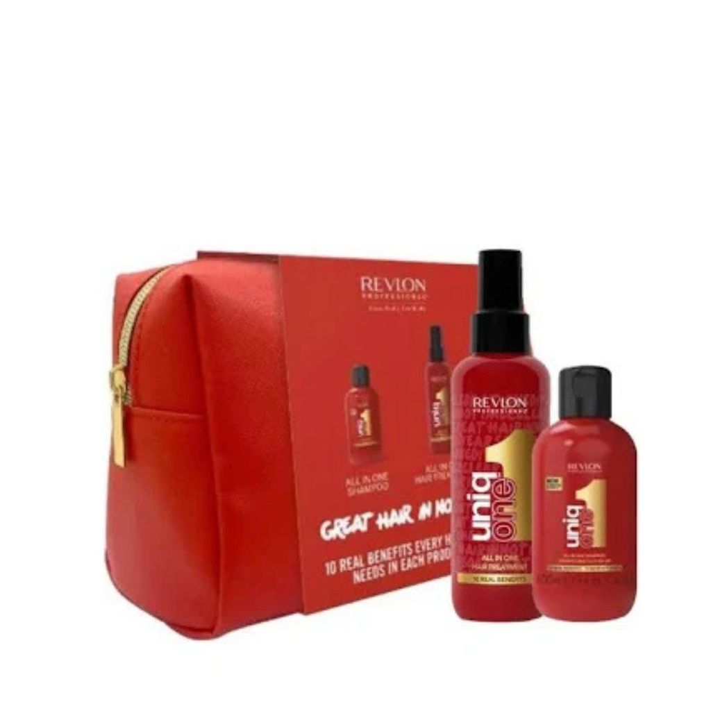 Kit Revlon Uniq One Sh 100ml + Leave-in 150ml + Nécessaire
