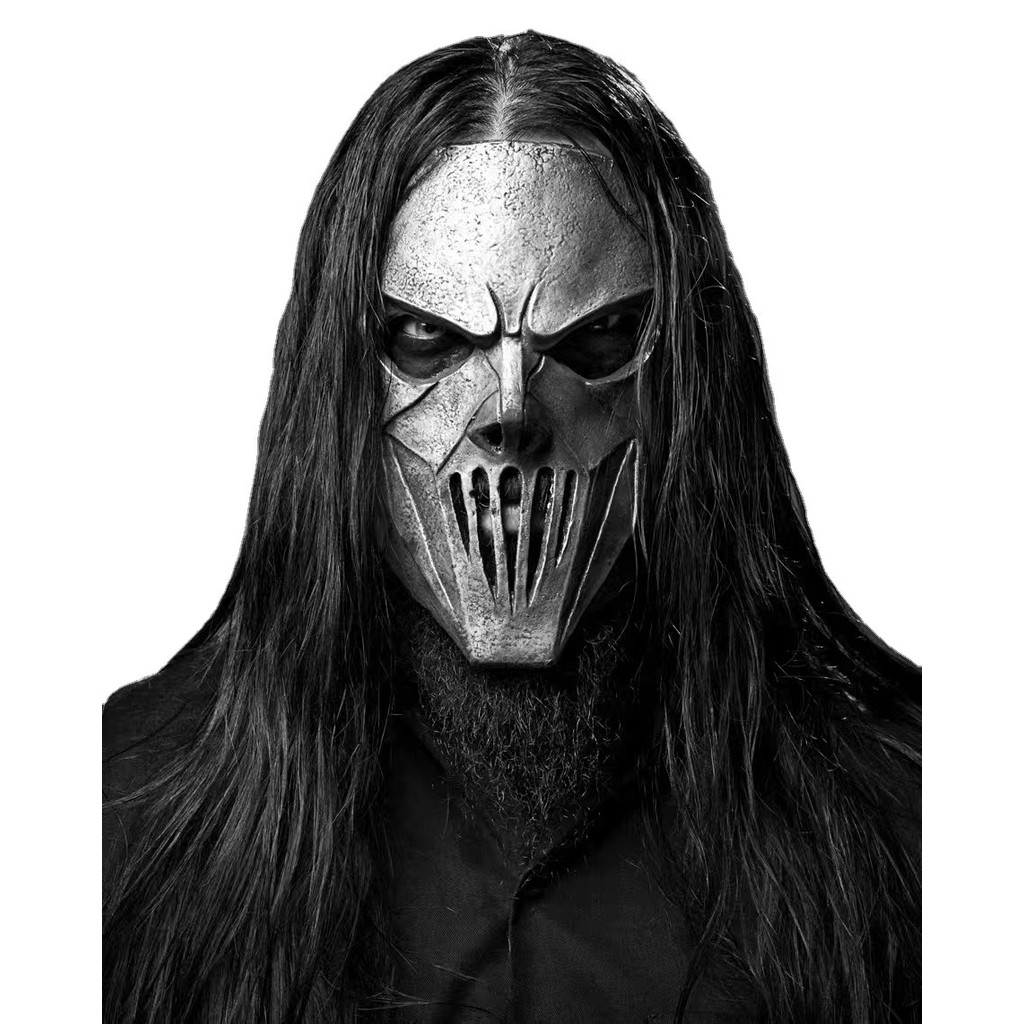 Faixa de nó solto coringa máscara de látex Halloween cosplay Heavy Metal Rock Horror Taylor chapelaria adereços