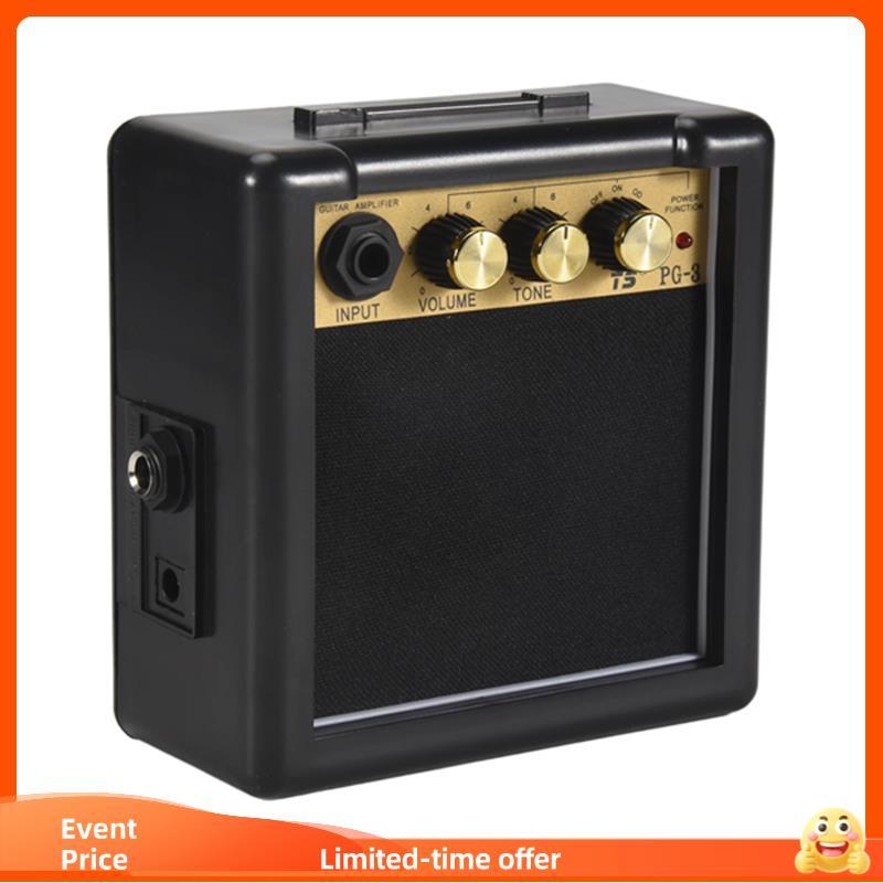 Mini Amplificador De Guitarra Portátil AMP 5W Alto-Falante Clip-On Peças Acessórios Para Elétrica Acústica PG-3