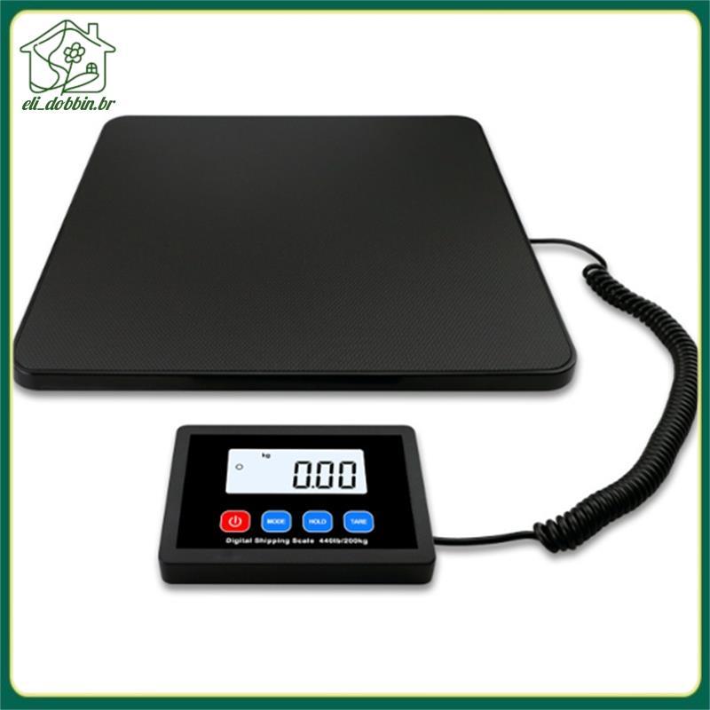 [eli_dobbin.br] Balança Postal Para Pacotes 200kg Função De Retenção/Tara Digital De Alta Precisão Envio Correio De Baga