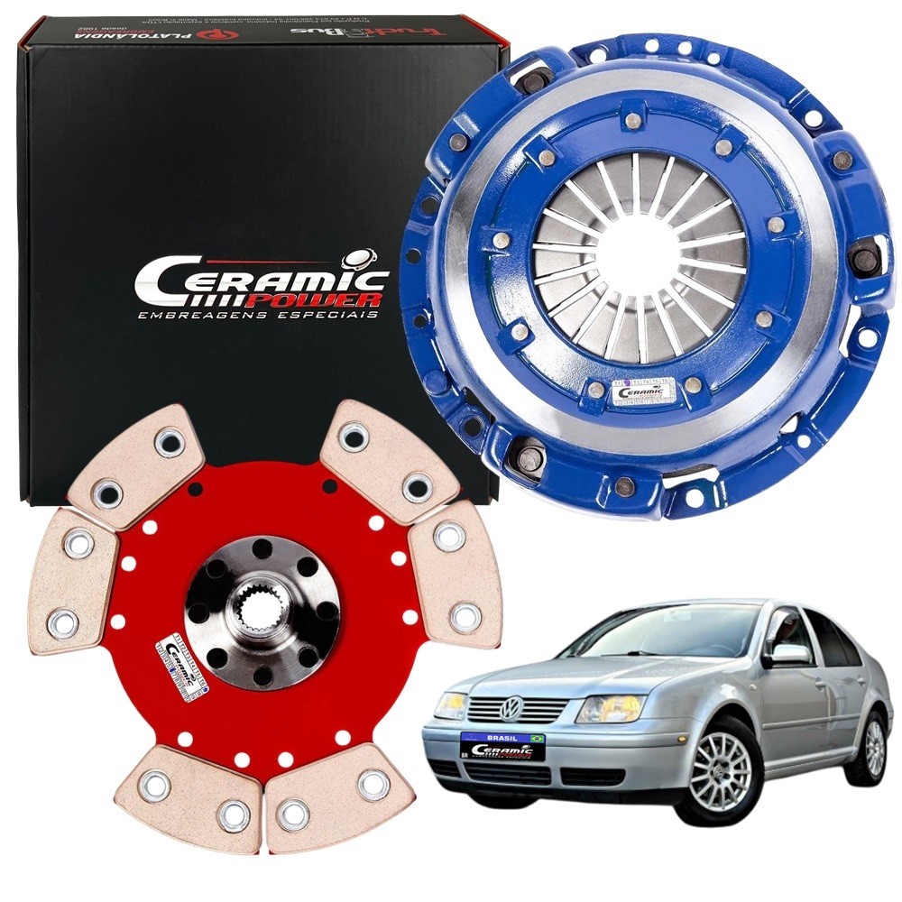 Embreagem Cerâmica 1200lb A3 Bora Golf 1.6 1.8 2.0 Até 500cv Ceramic Power em Oferta na Shopee