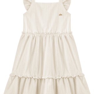 VESTIDO MENINA EM LINHO BRILHO em Oferta na Shopee