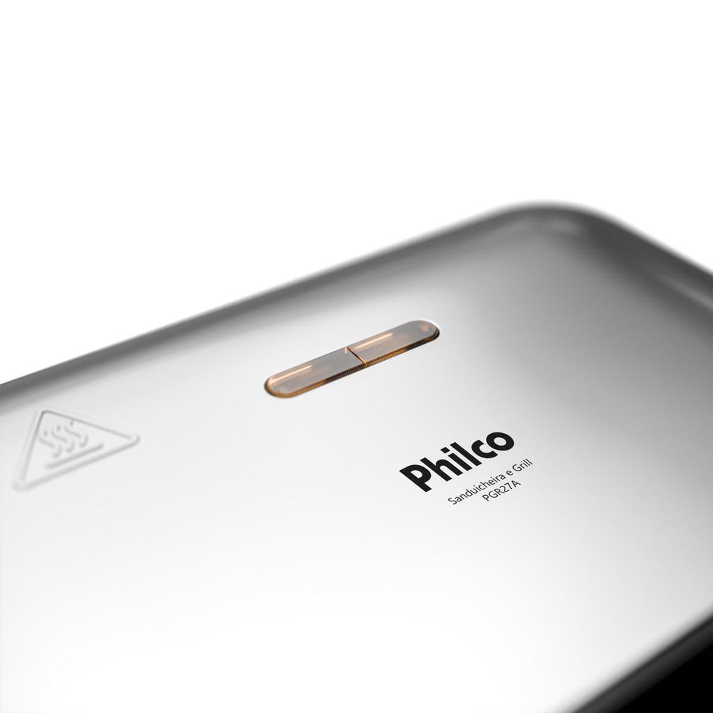Detalhes do Sanduicheira e Grill Philco Inox 2 em 1 PGR27A 750W