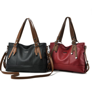 Bolsa Feminina Tote Couro Macio De Ombro E Transversal De Grande Capacidade Com Alça Destacável em Oferta na Shopee