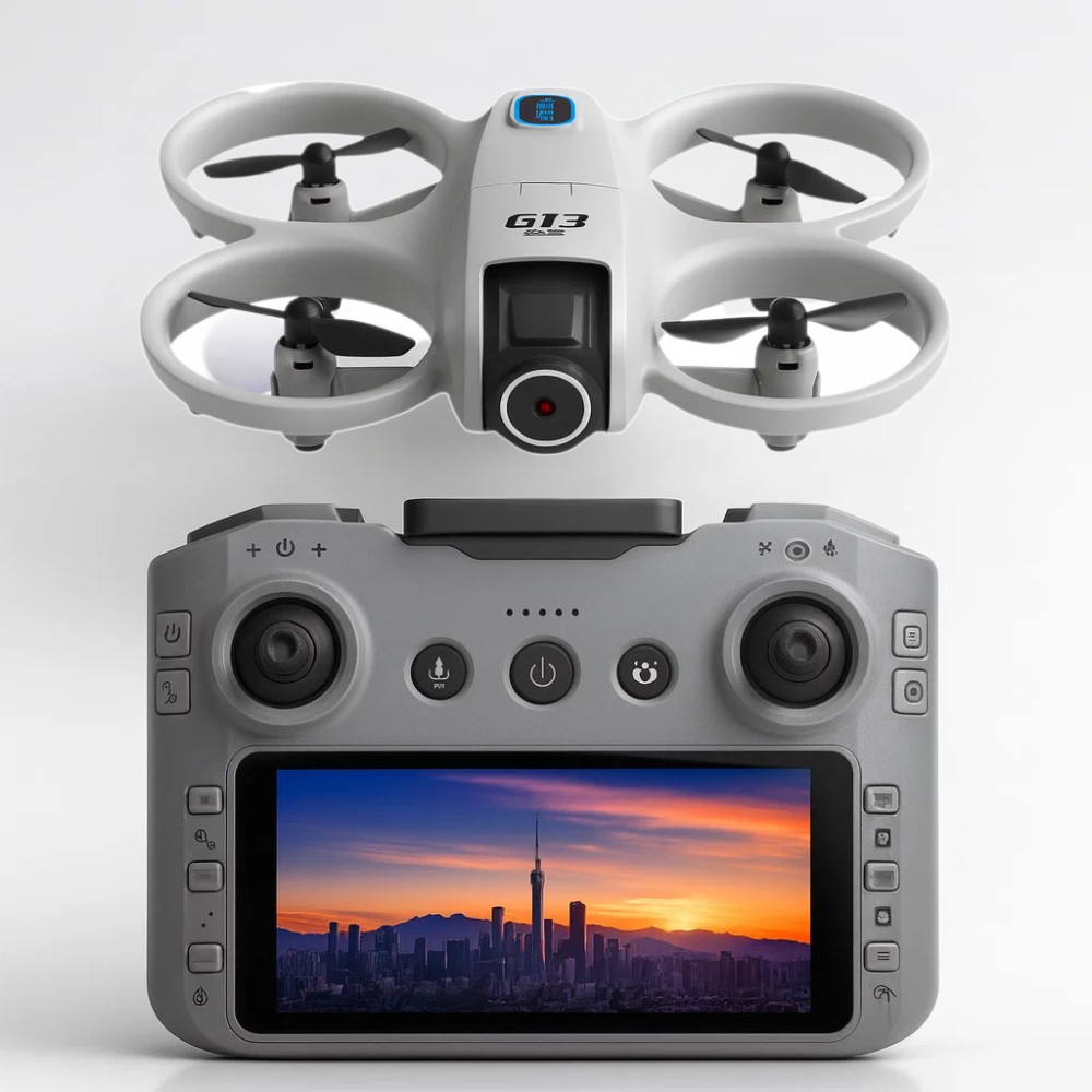 Drone GT3 8K HD 5G com Controle de Tela FPV Cartão SD Incluso Voo Estável Ideal para Iniciantes