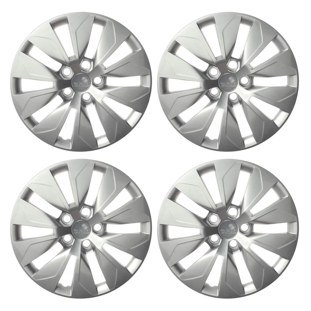 Calota Aro 15" cor Prata Modelo Fox/Space 15/16 Jogo c/ 4 Calotas Grid -189CP-PTA-E