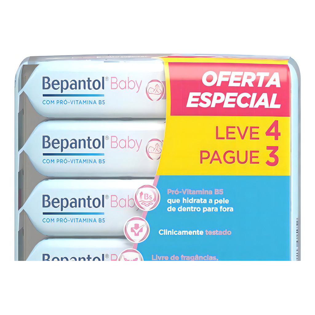Kit Bepantol Baby Lenço Umedecido Leve 4 pague 3 C/192 em Oferta na Shopee