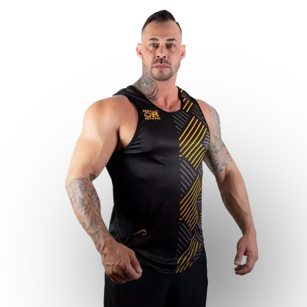 Camiseta Regata Academia Dry Fit Machao Long Line One Blast Dry Fit Leve Premium Envio Mesmo Dia