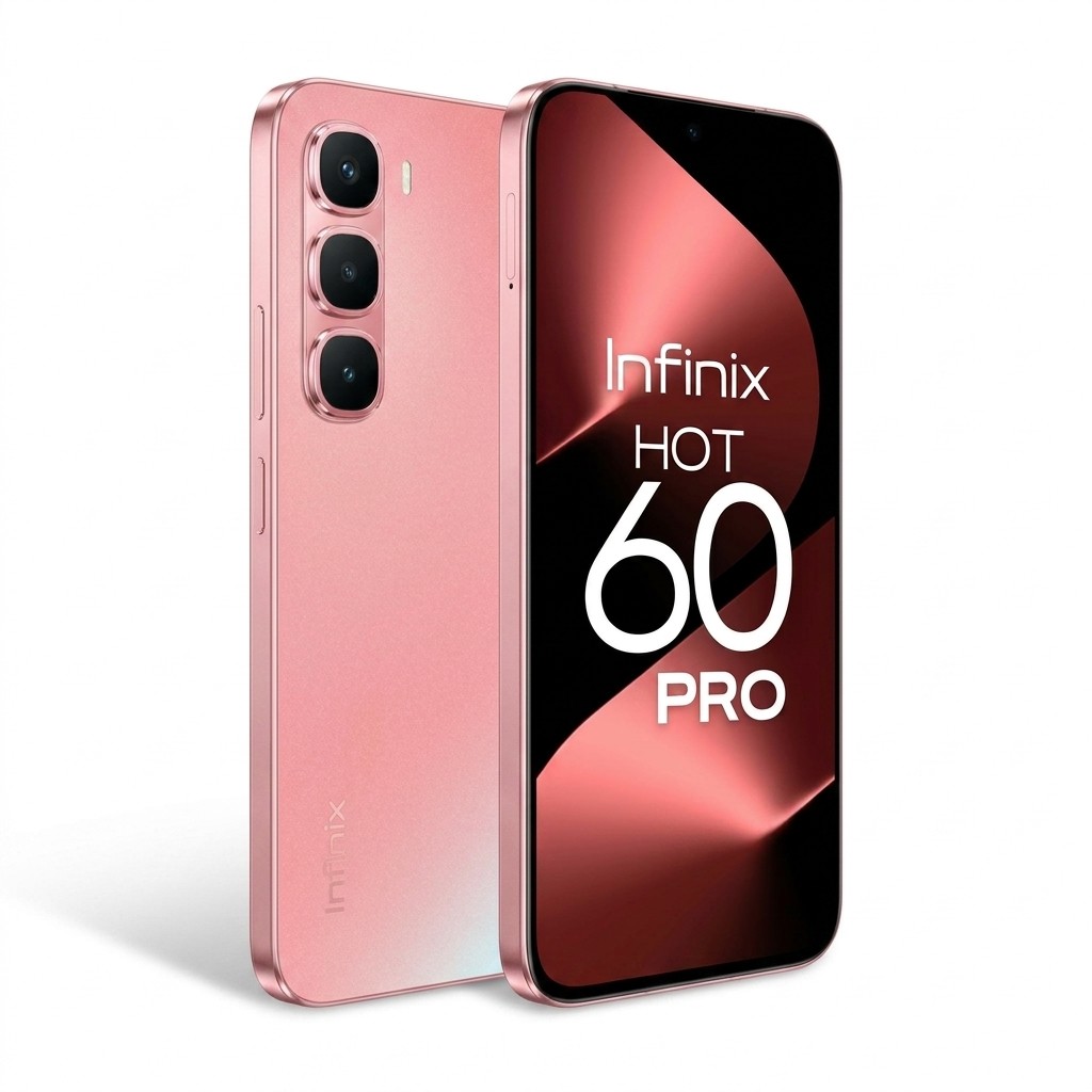 Celular Infinix Hot 60 Pro 256GB RAM 16GB AMOLED 144Hz Câmera 50MP Helio G200 NFC Bateria 5160