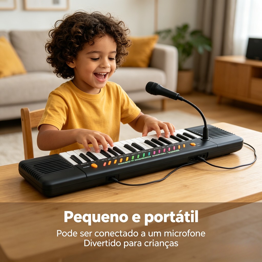 Teclado Piano Musical Infantil  Microfone Karaokê  Brinquedo para Criança e Bebê brinquedos meninos brinquedo de menina