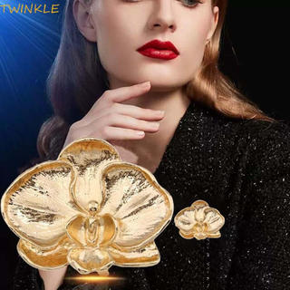 Pino De Orquídea Borboleta TWINKLEO , Ornamento De Corpete Broche De Flor Estilo Francês , Elegante
