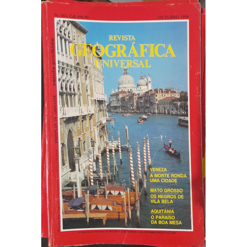 Revista Geográfica Universal nº 167 Outubro 1988 de Bloch 7999405