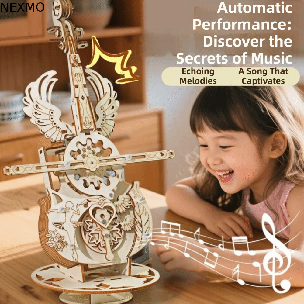 NEXMO 3D Puzzle , Modelo De Violoncelo De Construção De Instrumento Graffitiable , Material DIY Design Montagem