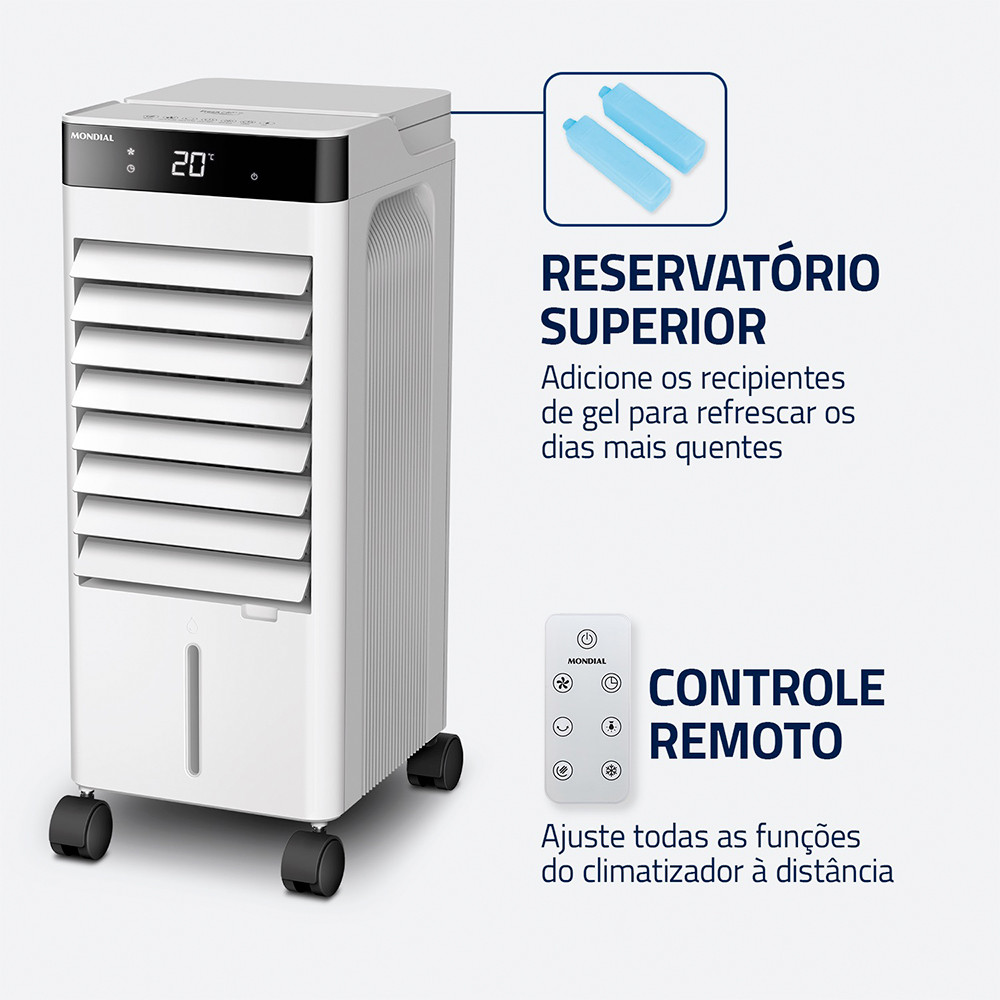 Detalhes do Climatizador Mondial Fresh Air 7L 90W CL-7L Branco