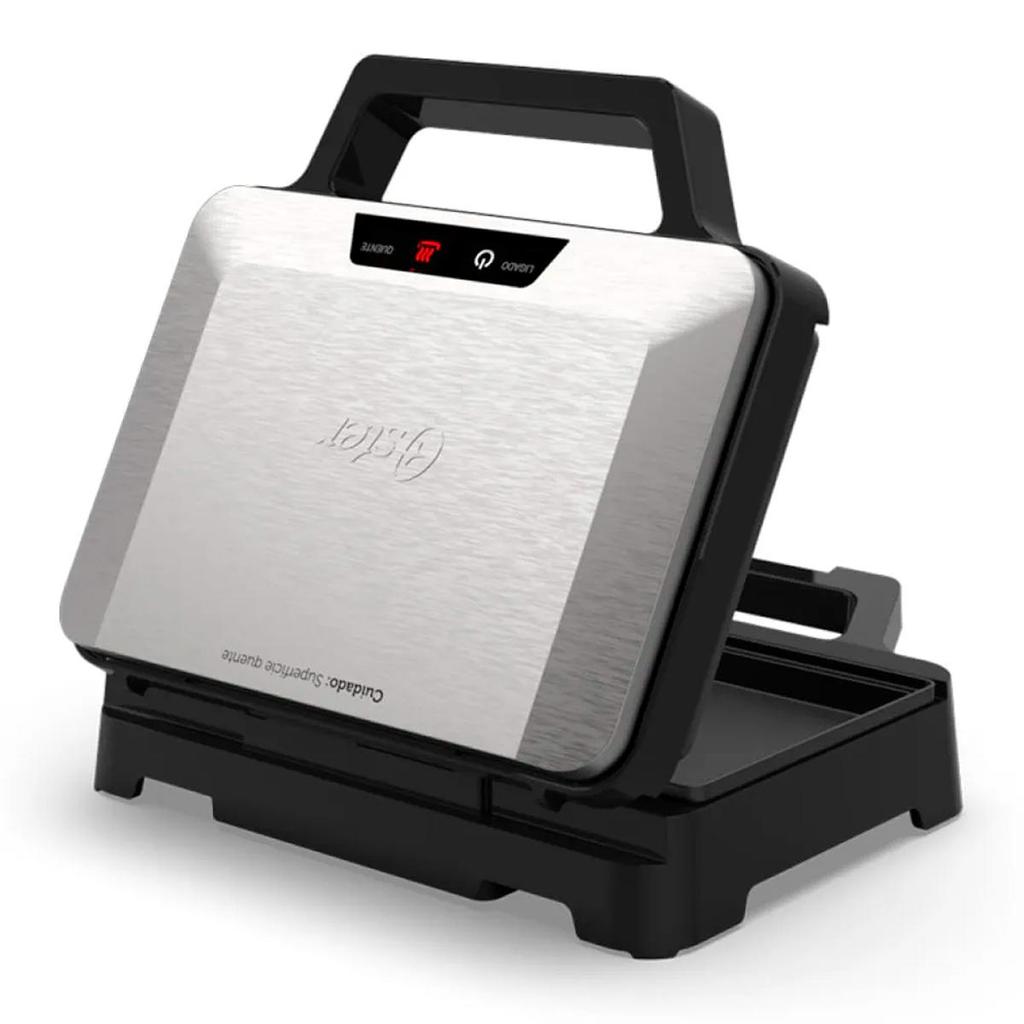 Sanduicheira Inox Multiuso Antiaderente 1000W OSAN500 - Oster em Oferta na Shopee
