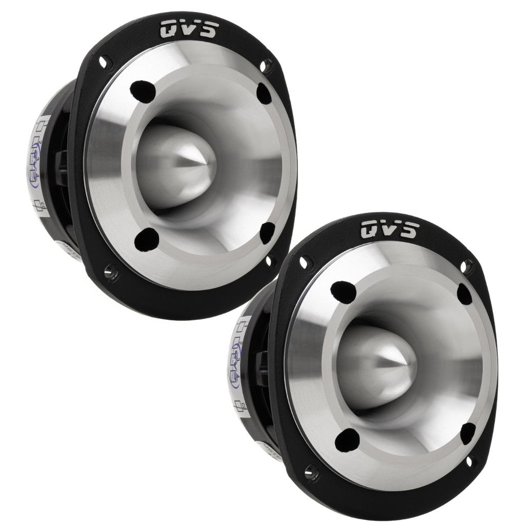 2 Super tweeter QVS 530TRIO 150rms 8 ohms Super tuita Preto e Branco Som Automotivo
