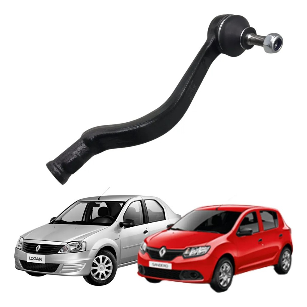 Terminal Direção Esquerdo Renault Sandero 2007 a 2023 Logan 2007 a 2025 Sandero Stepway  2007 a 2025 Kangoo 2025 a 2025