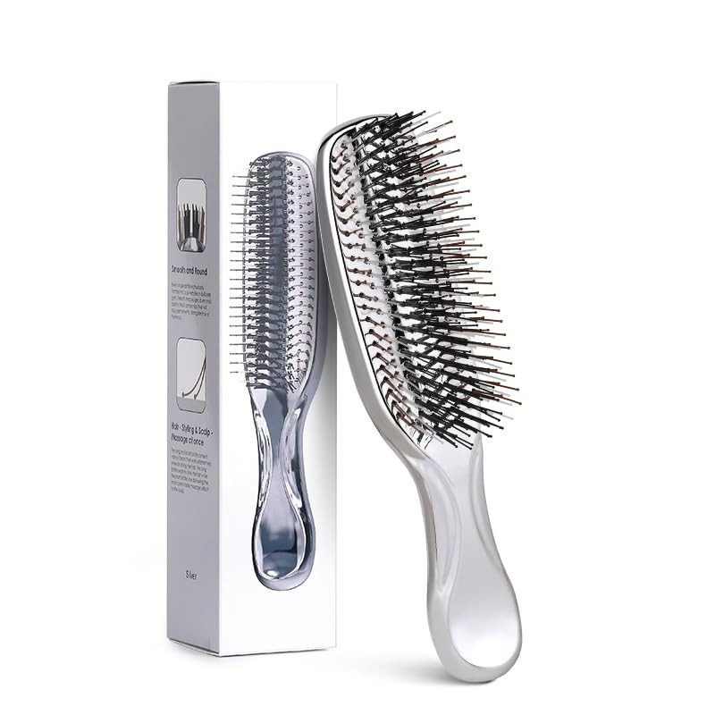ANTOLOCKER Escova de Cabelo Lisa para Mulheres: Escova de Couro Cabeludo, Escova de Shampoo, Wet Brush, para Cabelo Sec
