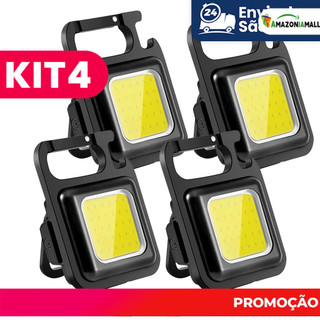 Mini Lanterna Com Chaveiro Recarregável LED/USB Portátil E Lanternas Abridoras , Iluminação Ajustável 3 Modos De Luz