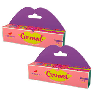 Kit 2 Hidratante Labial Carmed Sabor Melancia 10g em Oferta na Shopee