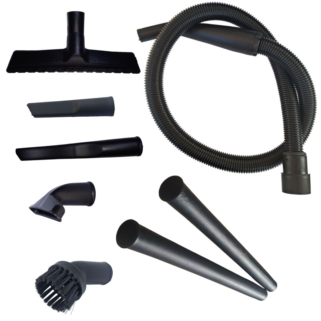 Kit Mangueira P/ Aspirador  Pó Electrolux A10 / A20 / Lavor / PROSDOCIMO + 7 Bocais - Diâmetro 32 mm