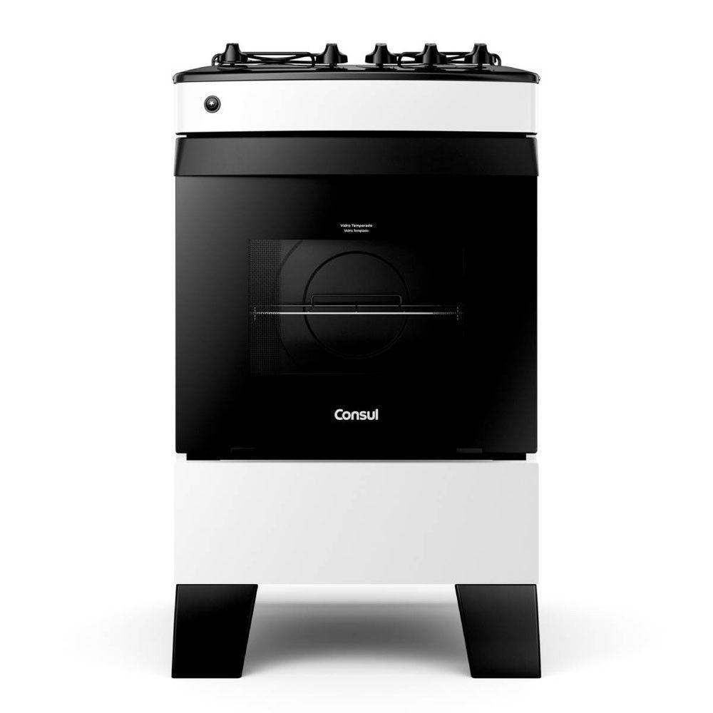 Fogão 4 Bocas Bivolt Com Acendimento Automático Consul Branco Bivolt em Oferta na Shopee
