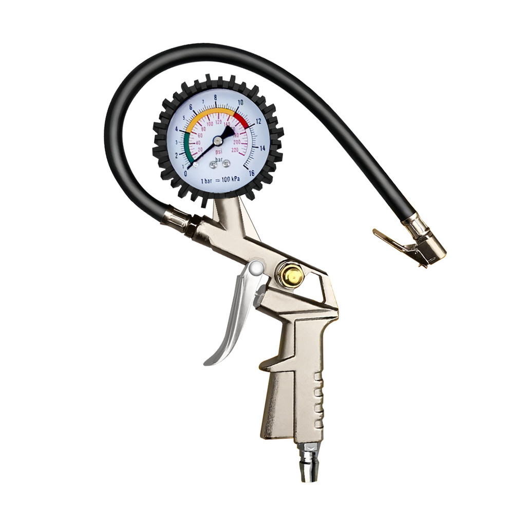 Calibrador De Pneus Profissional Com Manômetro 220 1/4 em Oferta na Shopee