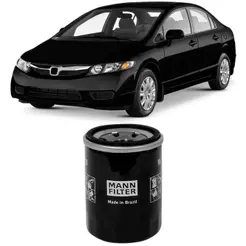 Filtro Óleo Honda City Civic Fit Accord HR-V MANN-FILTER
