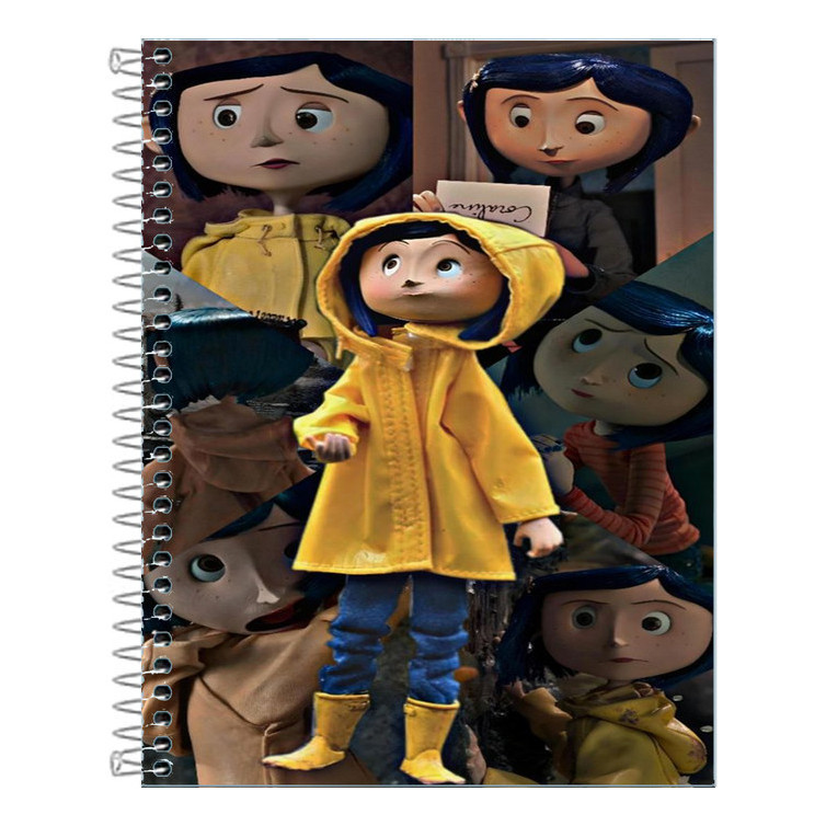 Caderno   Coraline 10 Matérias 160 Folhas