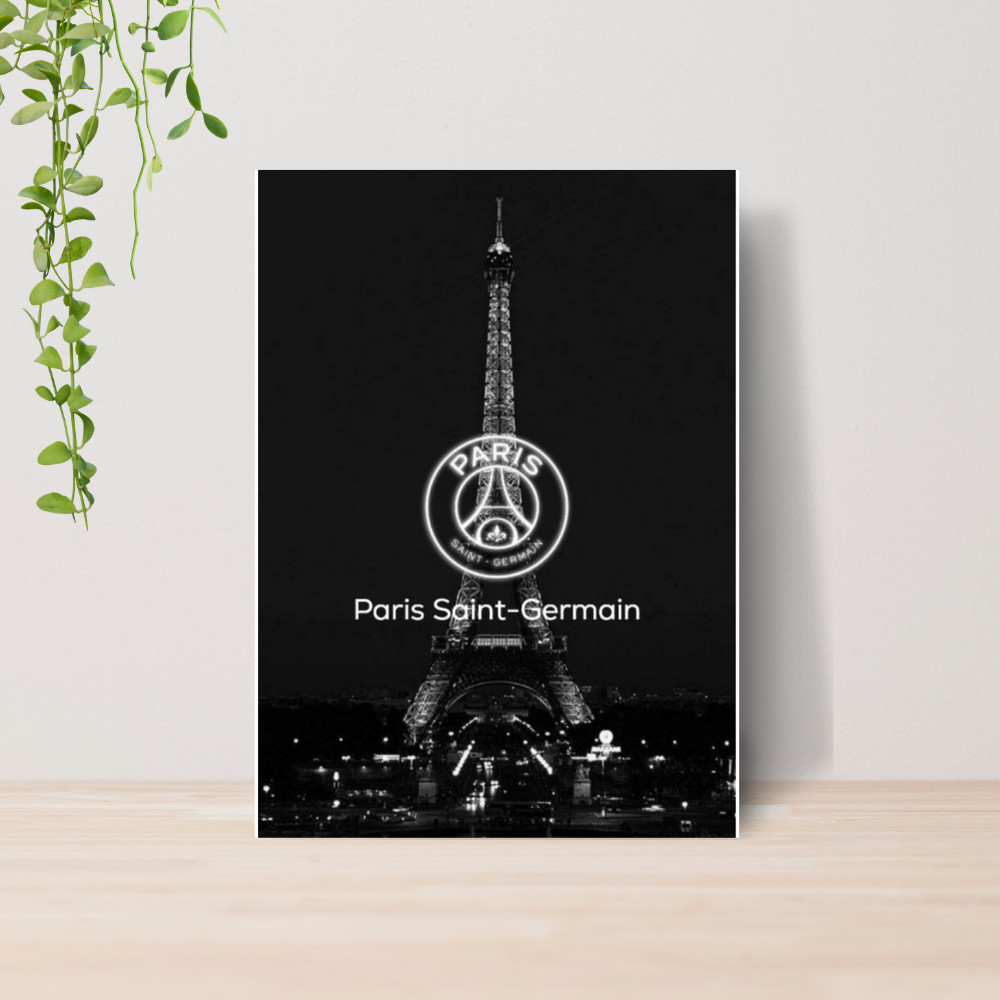 Quadro Decorativo PSG Paris Saint Germain Futebol 06 | Placa 20x28 Poster Decoração Quarto Sala