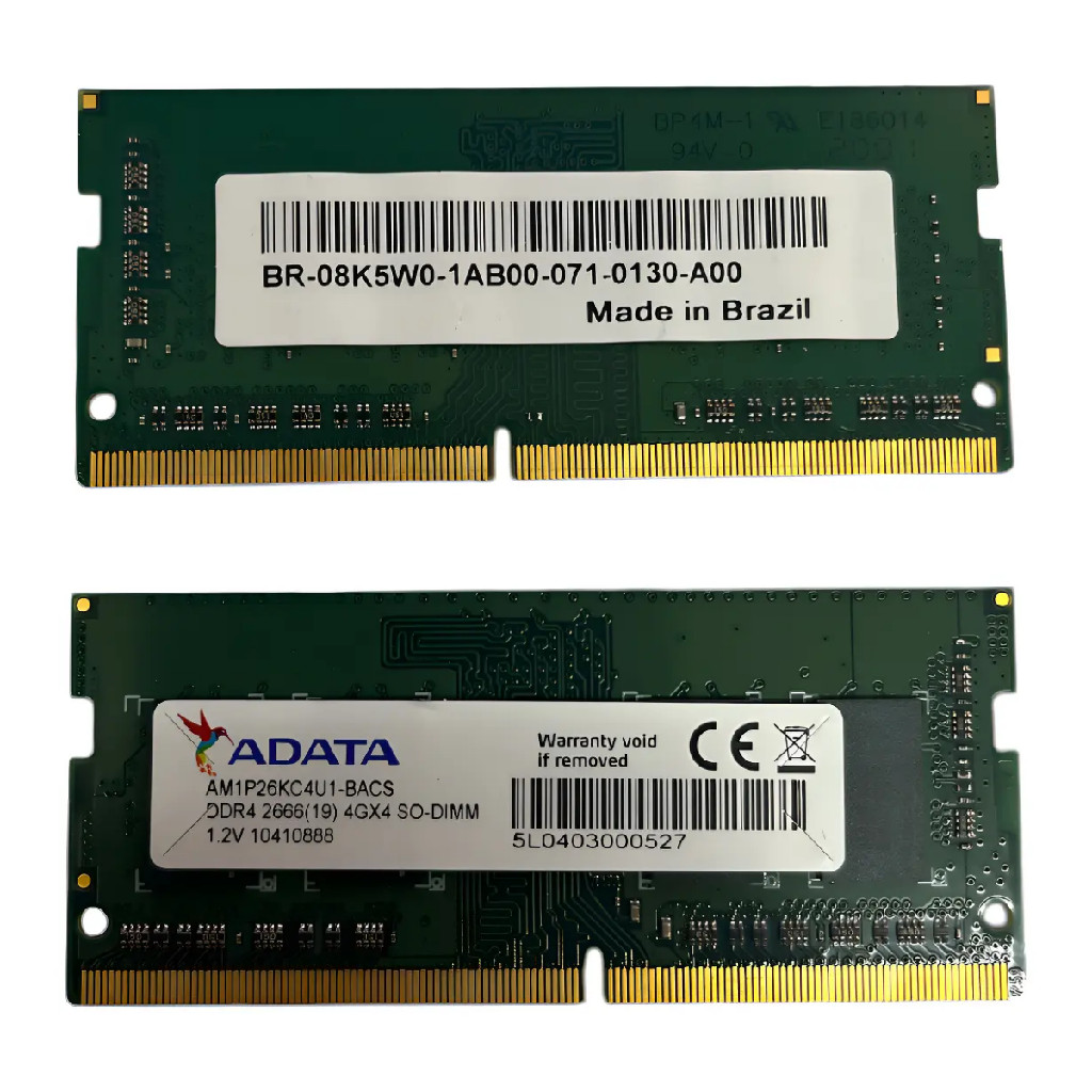 ADATA DDR4 2666 4GB SODIMM AM1P26KC4U1-BACS Memória RAM 4GB DDR4 2666MHz Notebook SODIMM
