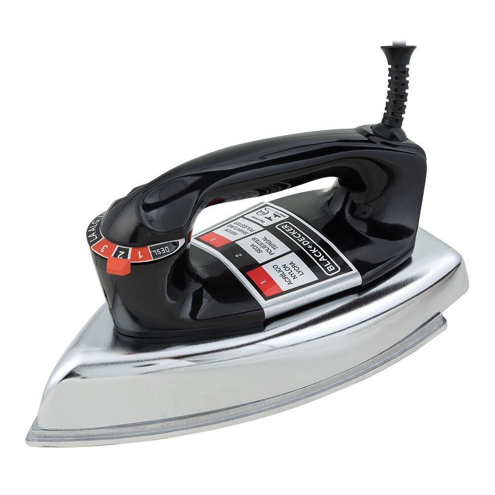 Ferro a Seco BLACK+DECKER VFA1110TM2 Com Base de Alumínio 110V