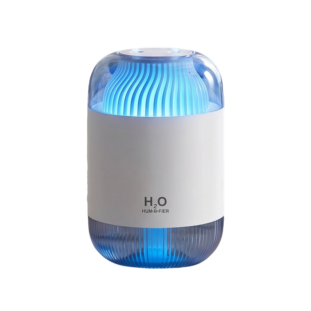 Umidificador de Ar Ultrassônico Portátil Jato Duplo 1000ml Controle Remoto USB Silencioso Casa Quarto