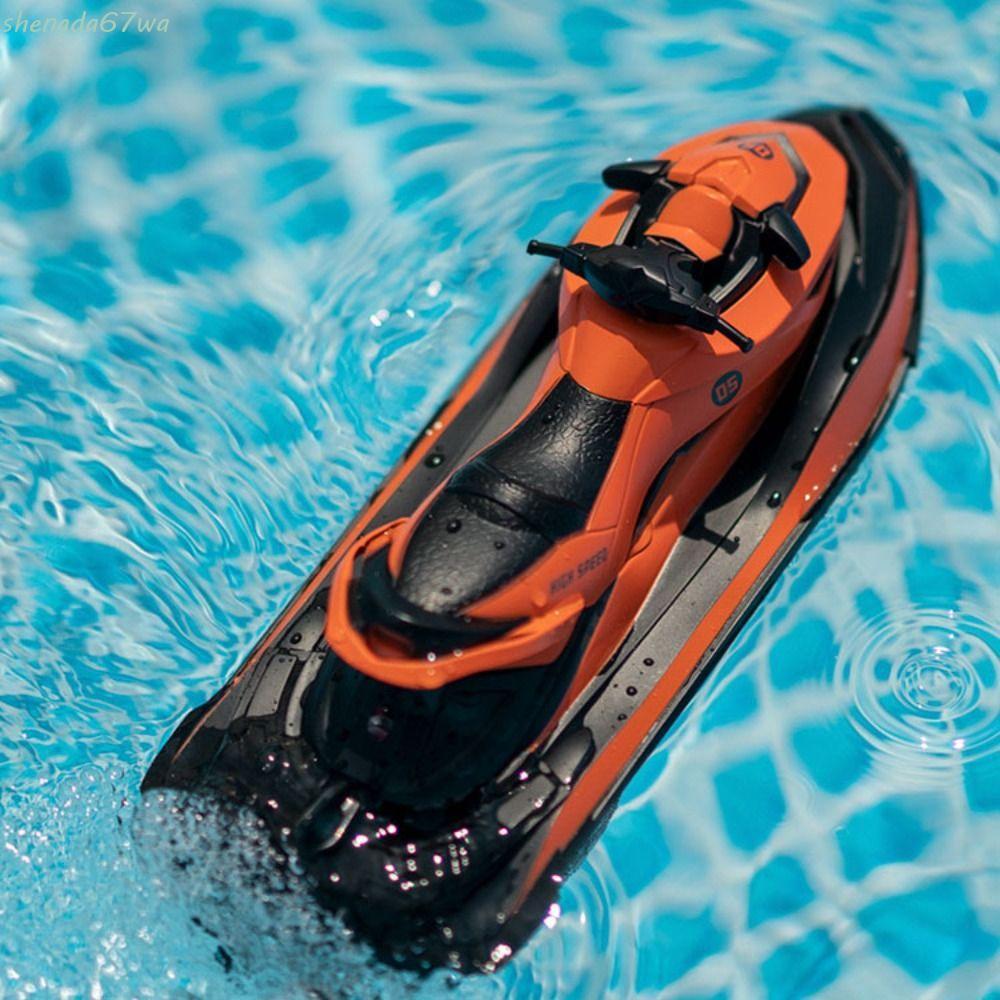 Modelo De Simulação De Barco Elétrico SHENGDA , A Motor Rc Recarregável À Prova D'água De Alta Velocidade , Jet Ski