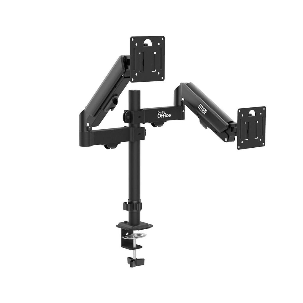 Suporte de Mesa Dr. Office Titan Z120-S, Articulado, Com Pistão, Para 2 Monitores de Até 32 Pol