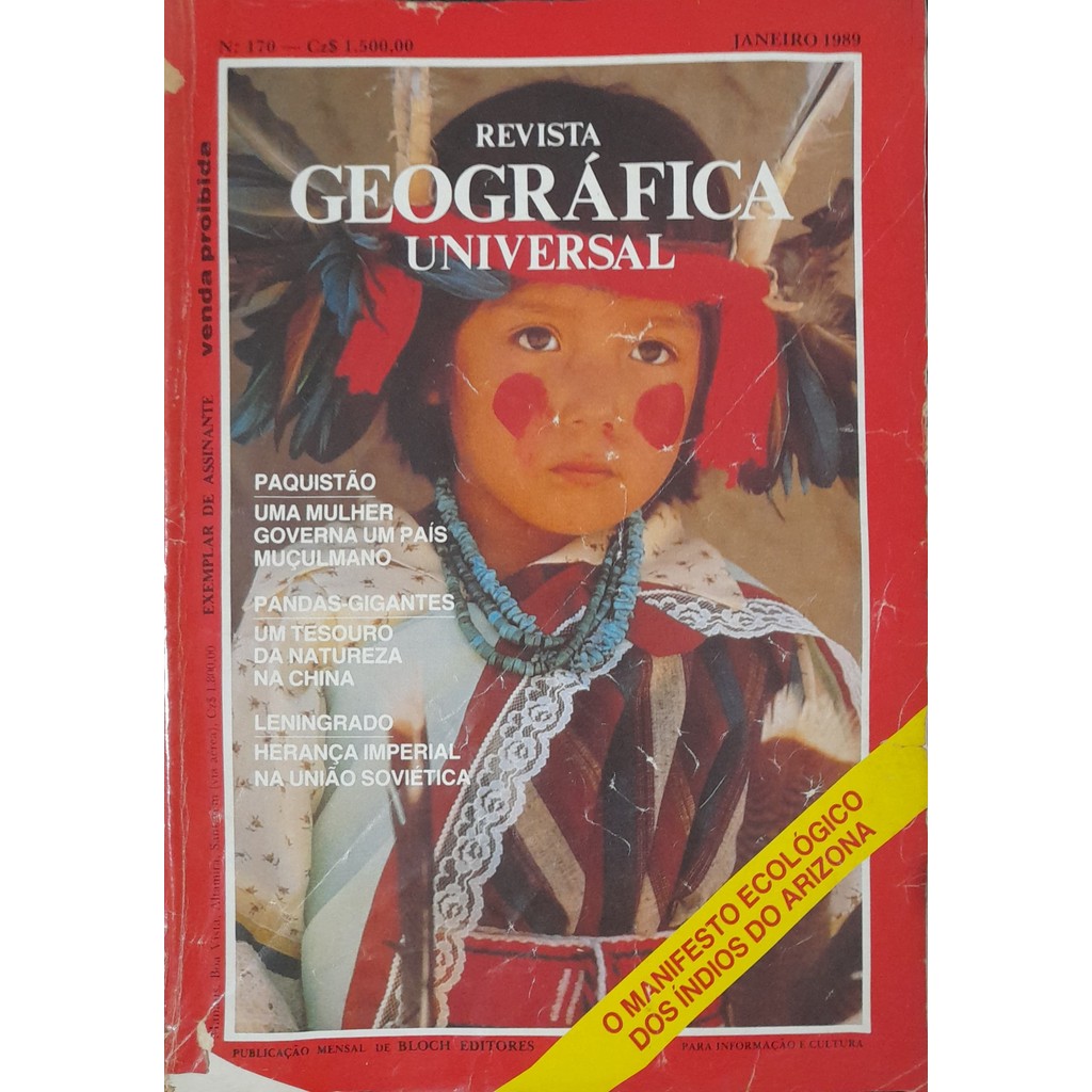 Revista Geográfica Universal nº 170 Janeiro 1989 de Bloch 8000746