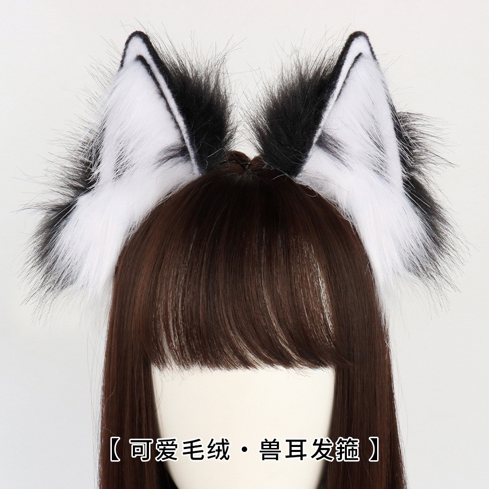 Tiara de orelhas de animal estilo Lolita, acessório de cabelo de animal, tiara de cosplay de gato, acessório, nova tiara