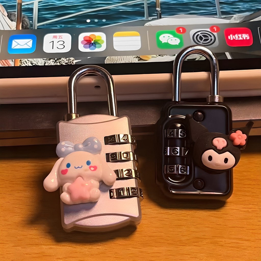 Bonito dos desenhos animados combinação bloqueio dormitório armário bloqueio estudante escola bagagem mochila Mini peque