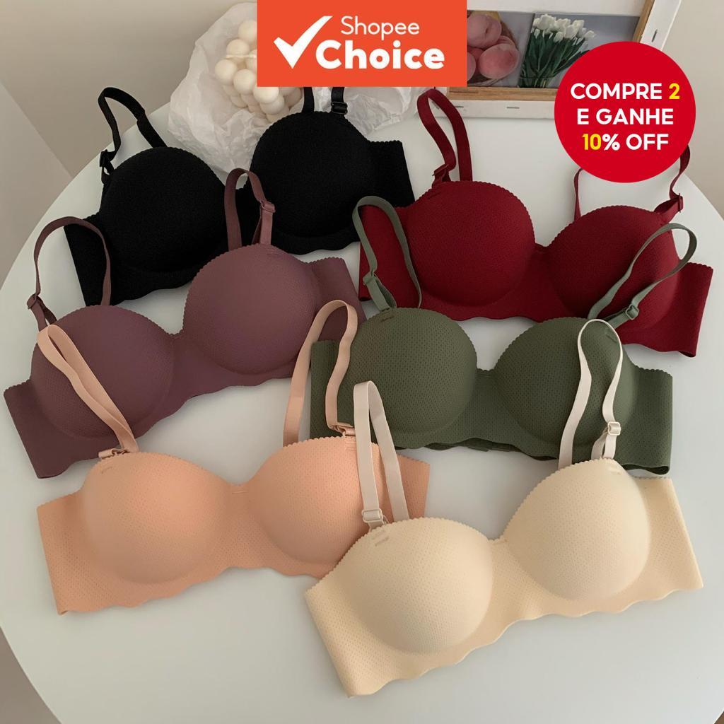 Sutiã Push Up Preto Confortável E Sexy – Copos Respiráveis Espessos , Perfeito Para Bustos Pequenos (32-38 A/B)