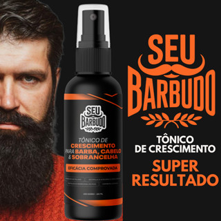 Tônico Crescimento Capilar, Barba e Sobrancelha - Seu Barbudo em Oferta na Shopee