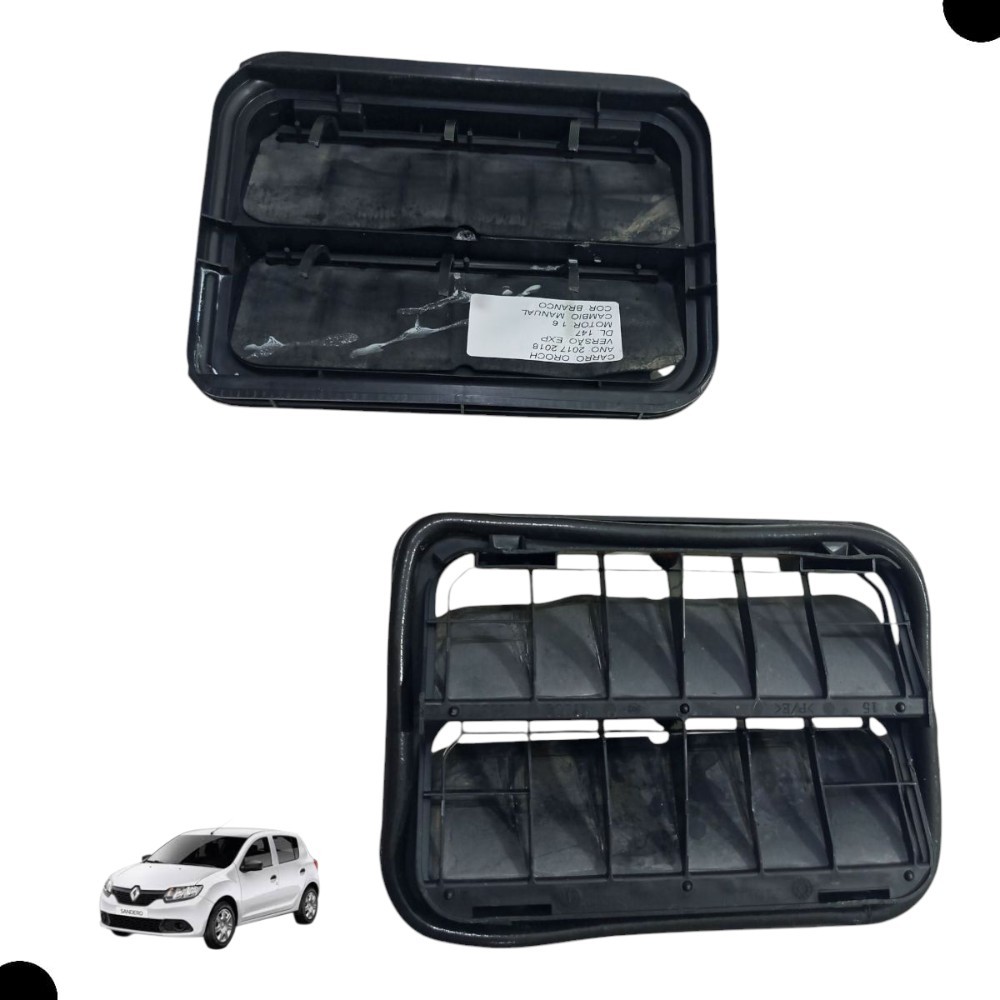 Par Difusor Saida Ar Carroceria Renault Sandero 2015 2020