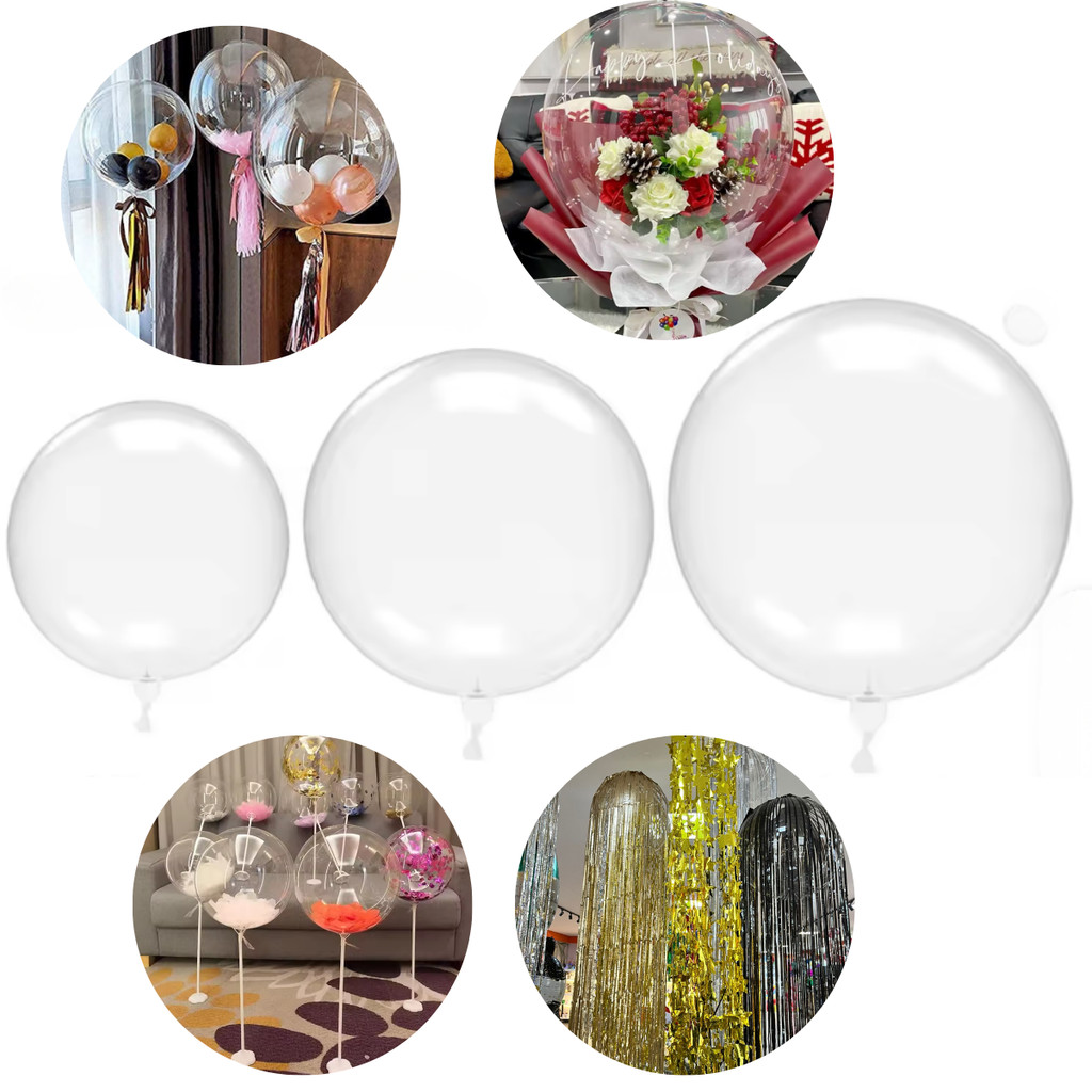 Balão Bubble Bolha de Ar Decoração e Festa - Transparente cristal