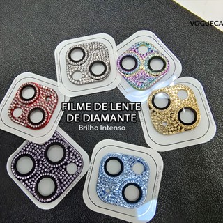 Película Lente De Câmera iPhone 16 15 14 13 12 11 Pro Plus Max Mini Diamond-Studded Integrated Film Lens M004-02 em Oferta na Shopee