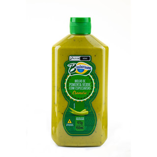 Molho de Pimenta Verde com Especiarias Cremoso Brasileiríssimo 450ml em Oferta na Shopee